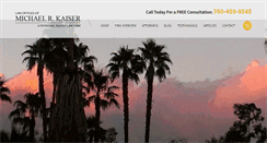 Desktop Screenshot of mkaiserlaw.com